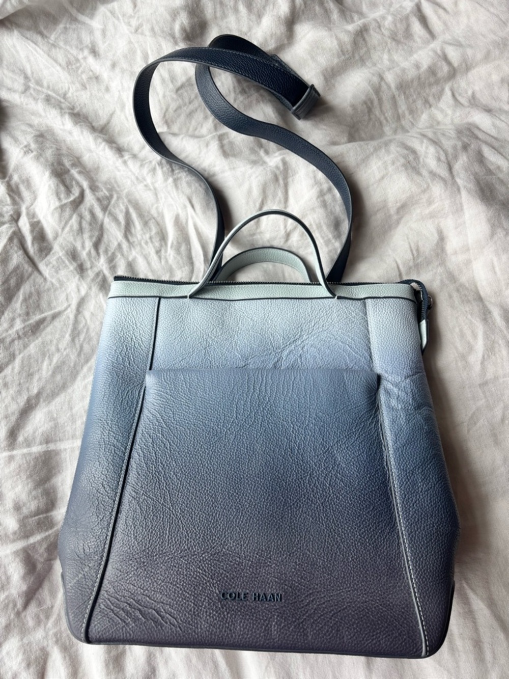 Cole Haan Ombre Blue Leather Convertible Backpack from Grand series